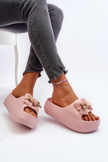 Moteriškos putplasčio šlepetės su lankeliu, Pink Salessa