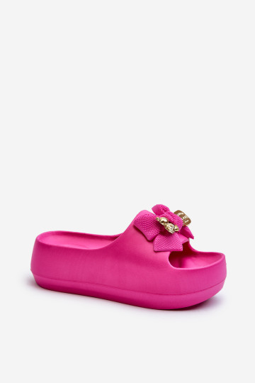 Moteriškos putplasčio šlepetės su lankeliu Fuchsia Salessa 2
