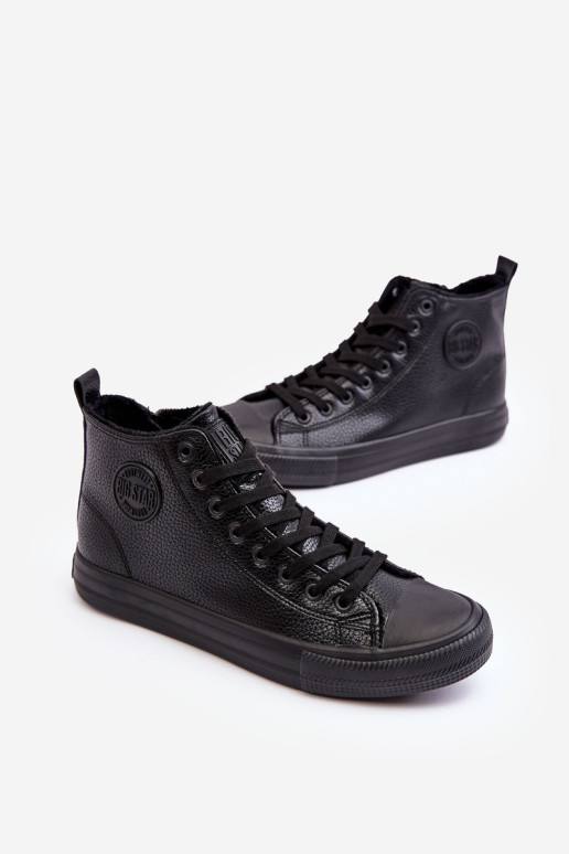 Izoliuoti vyriški sportbačiai su užtrauktuku Black Big Star MM174012