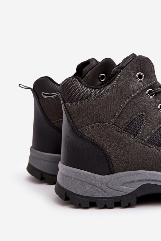 Vyriški klasikiniai žygio batai pilki Gometti