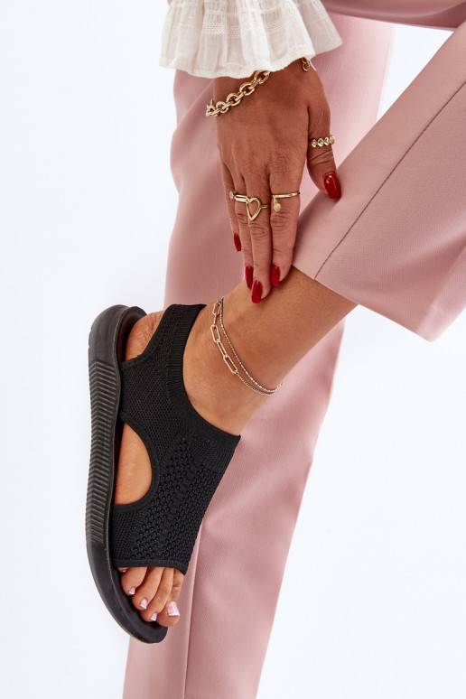 Moteriškos sportinės basutės juodos Cesys