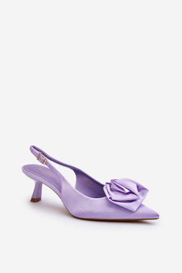 Violetiniai Ozena dekoruoti aukštakulniai