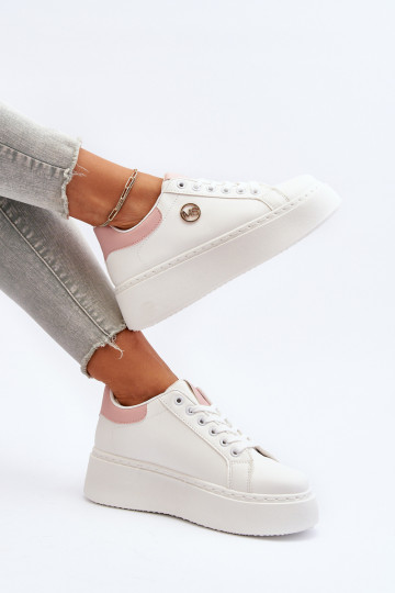 Moteriški sportbačiai su platforma, balti Eshen