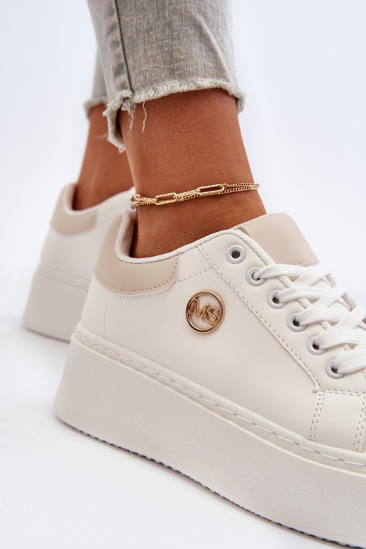 Moteriški sportbačiai su platforma, balti Eshen