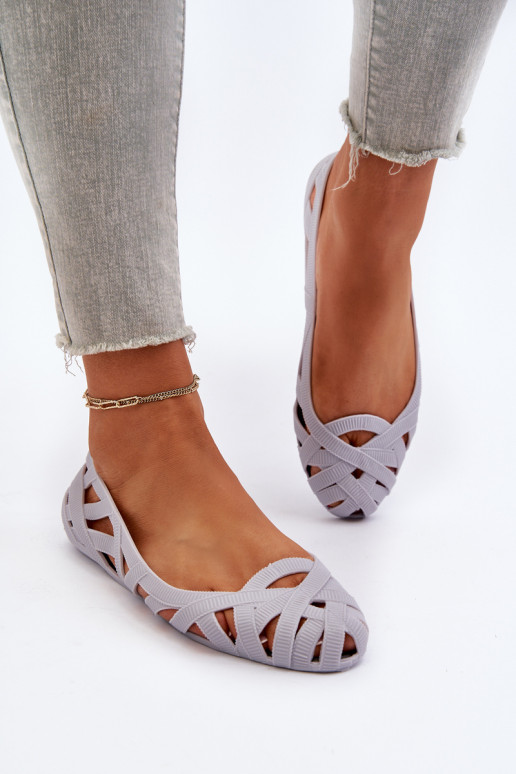 Moteriški guminiai balerinų batai Pilka Salam