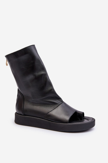 „Zazoo 3441“ moteriški odiniai sandalai su juodu viršumi 2