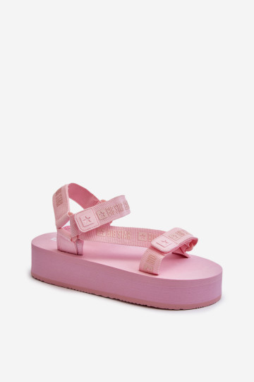 Moteriški sandalai ant Big Star platformos NN274A529 Pink 2