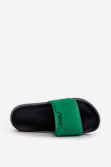 Šviesios vyriškos šlepetės Big Star NN174693 žalia 2