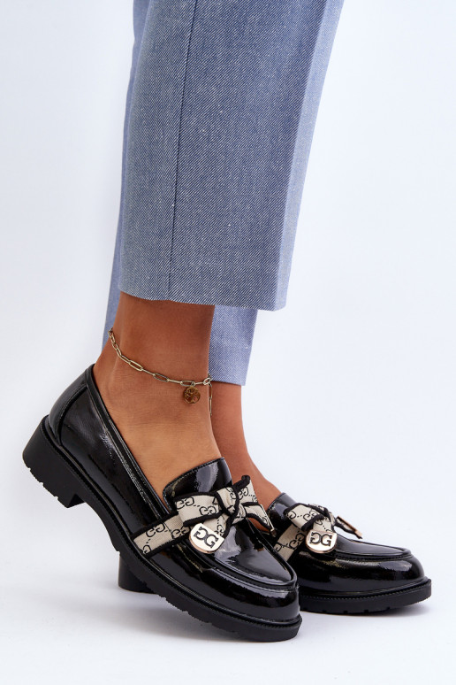 Patentuoti Moteriški Brogues Mocasins S.Barski HY330A Juodi