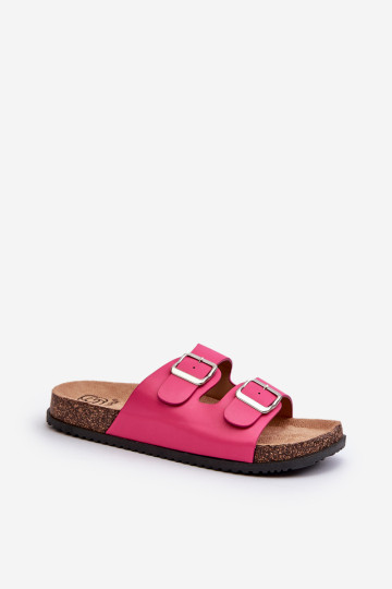 Moteriškos šlepetės su sagtimis Fuchsia Oliena 2