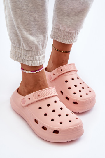 Moteriškos putplasčio šlepetės rožinės spalvos Ilariana