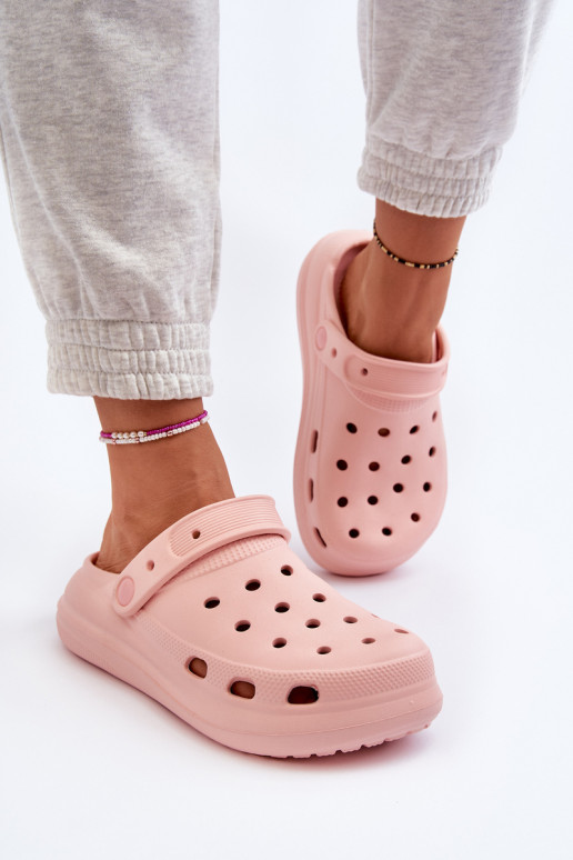 Moteriškos putplasčio šlepetės rožinės spalvos Ilariana