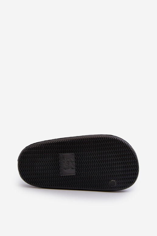 Lengvos vaikiškos šlepetės su meškiuku, Black Lindeheta