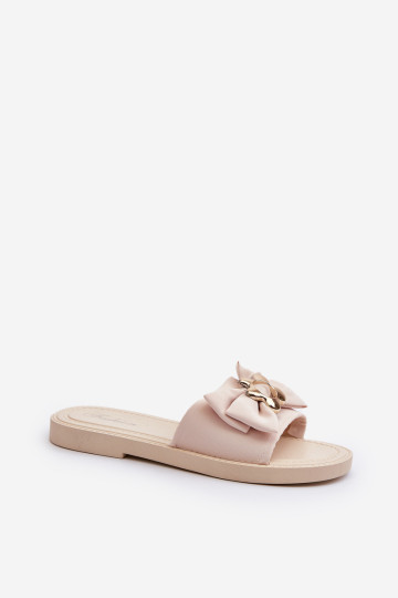 Moteriškos šlepetės su lankeliu smėlio spalvos Arsicada 2