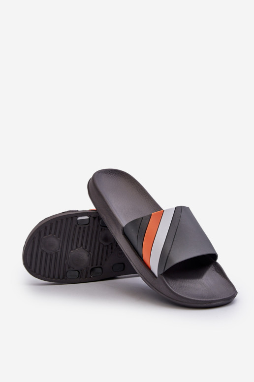 Klasikinės lengvos vyriškos šlepetės pilkos spalvos Bemostom