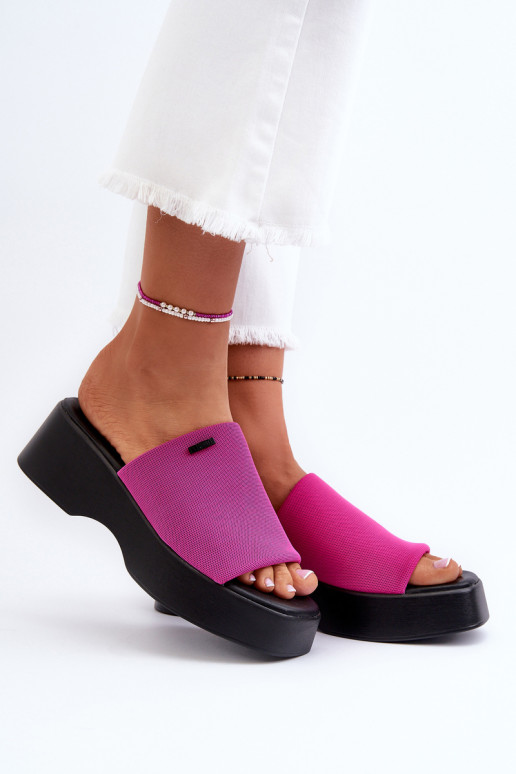 Moteriškos šlepetės Big Star NN274026 Fuchsia