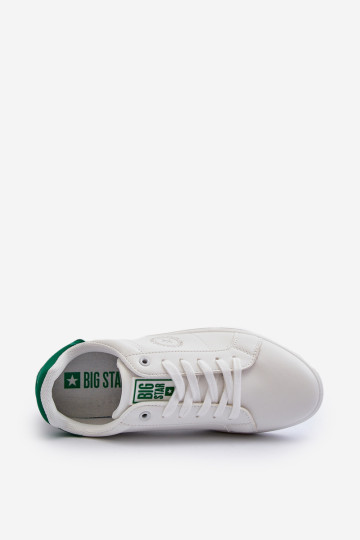 Vyriški žemi sportbačiai Eco Leather Big Star NN174280 balti 2