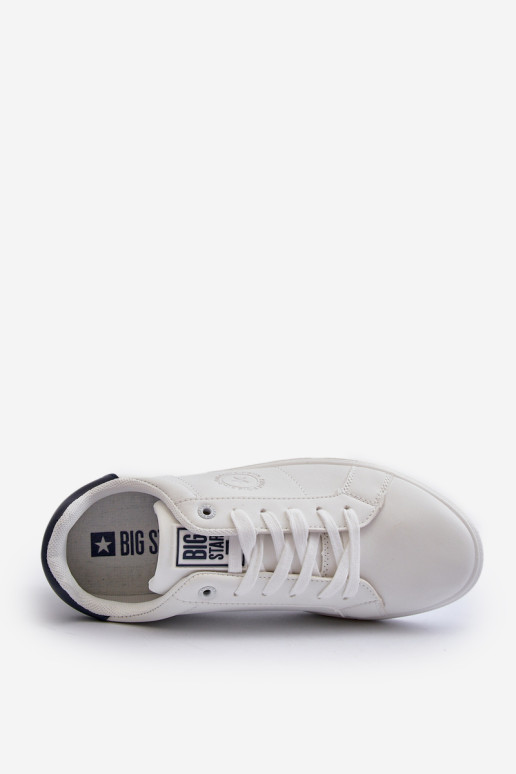 Vyriški žemi sportbačiai Eco Leather Big Star NN174282 Balta