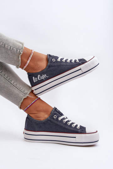 Moteriški sportbačiai su storu padu Lee Cooper LCW-24-31-2220 tamsiai mėlyni