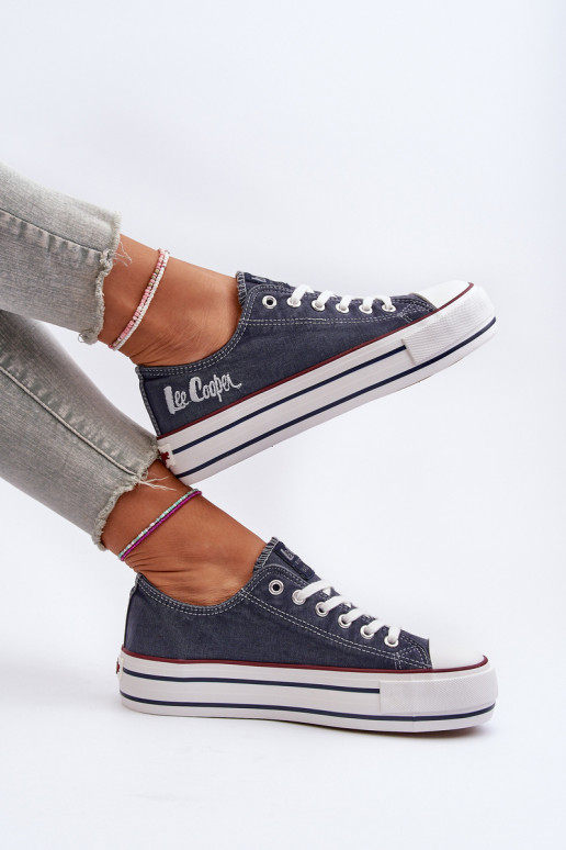 Moteriški sportbačiai su storu padu Lee Cooper LCW-24-31-2220 tamsiai mėlyni