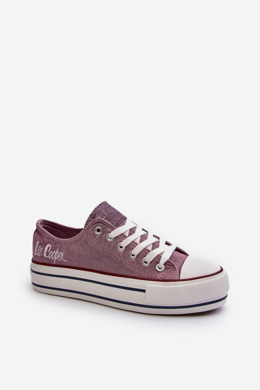 Moteriški sportbačiai su storu padu Lee Cooper LCW-24-31-2219 Violetinė
