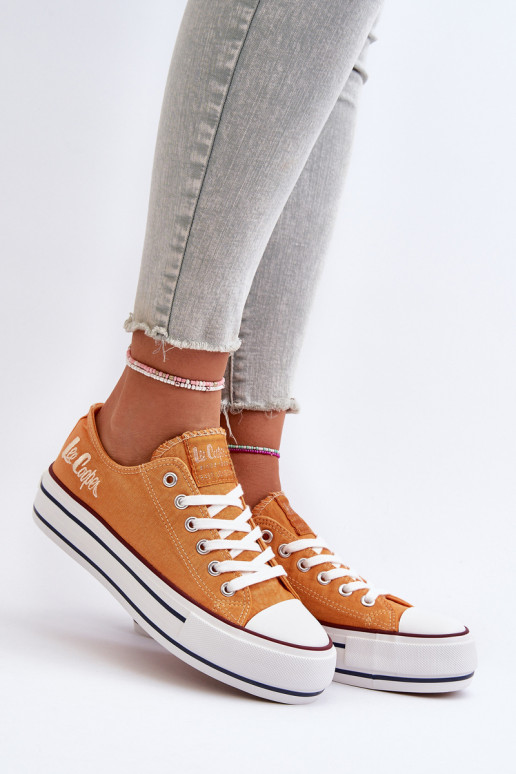 Moteriški sportbačiai su storu padu Lee Cooper LCW-24-31-2216 oranžinė