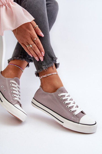 Moteriški klasikiniai žemi sportbačiai Pilka Caelira