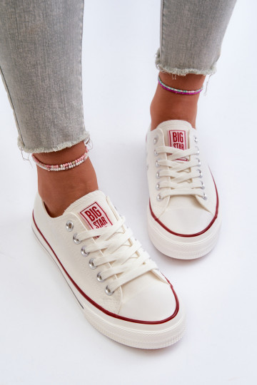 Moteriški žemi sportbačiai Big Star NN274274 balti