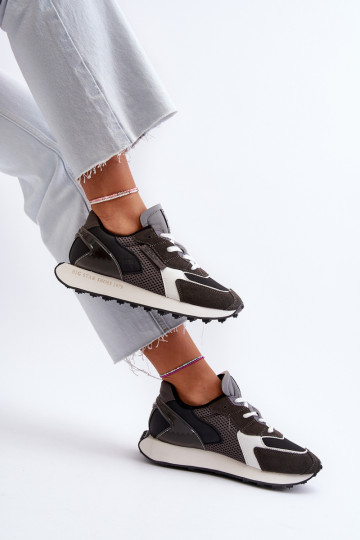 Moteriški sportbačiai su Memory Foam System Big Star platforma NN274683 juodi