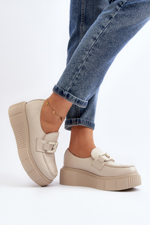 Odiniai pusbačiai ant platformos Zazoo 2