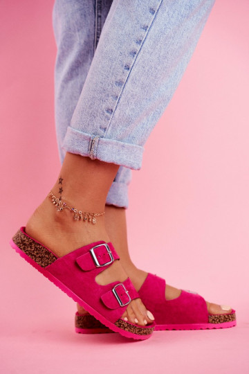 Moteriškos šlepetės su sagtimis Fuchsia Si Senor 2