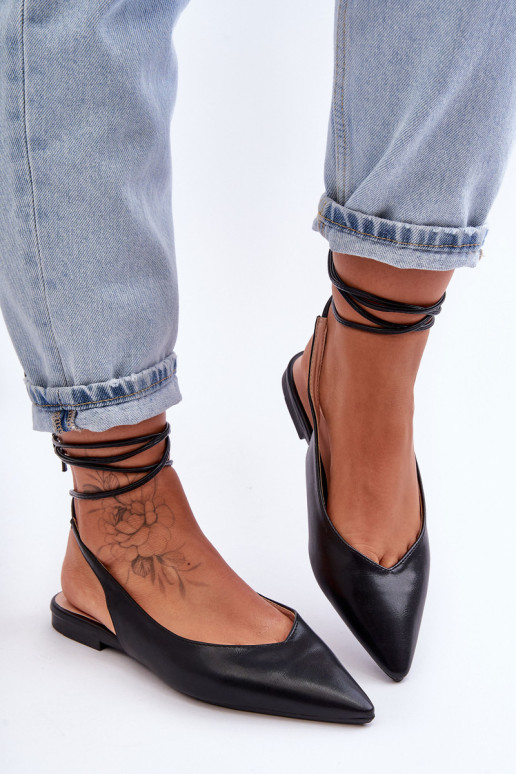 Suvarstomi balerinos bateliai Lilly Ann juodi 3