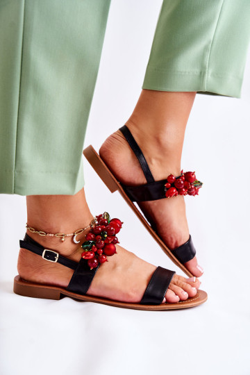 Basutės su karoliukais Black Hally 3