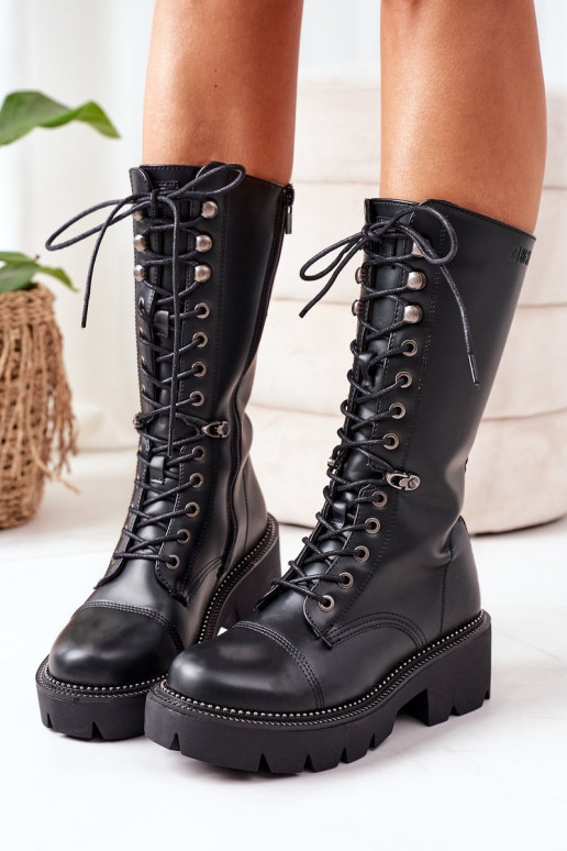 Big Star II274115 izoliuoti batai, juodi