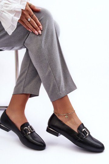 Moteriški mokasinai su dekoracija Black Camilena 2