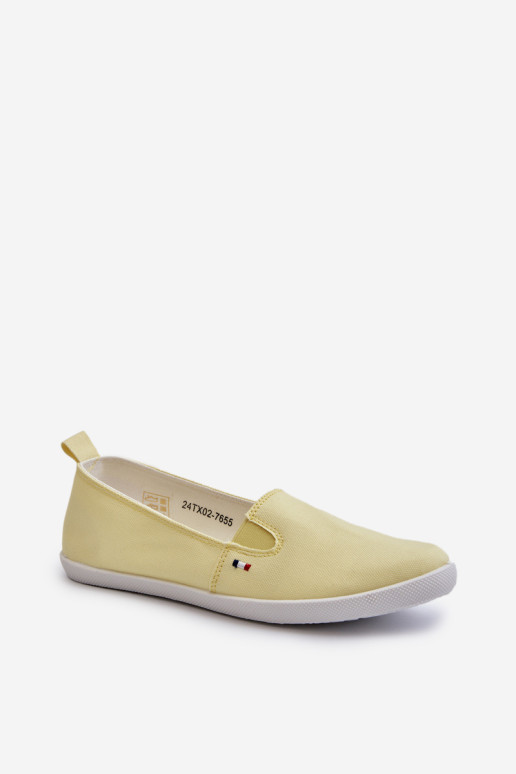 Moteriški Slip-On Sneakers Sneakers Geltona Adrancia