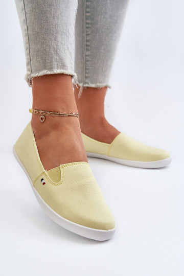 Moteriški Slip-On Sneakers Sneakers Geltona Adrancia
