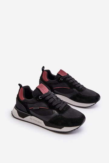 Vyriški sportbačiai su atminties putų sistema Big Star NN174350 juodi 2