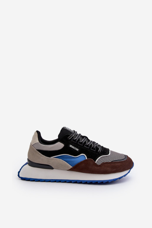 Vyriški sportbačiai Big Star NN174322 Memory Foam System ruda-juoda