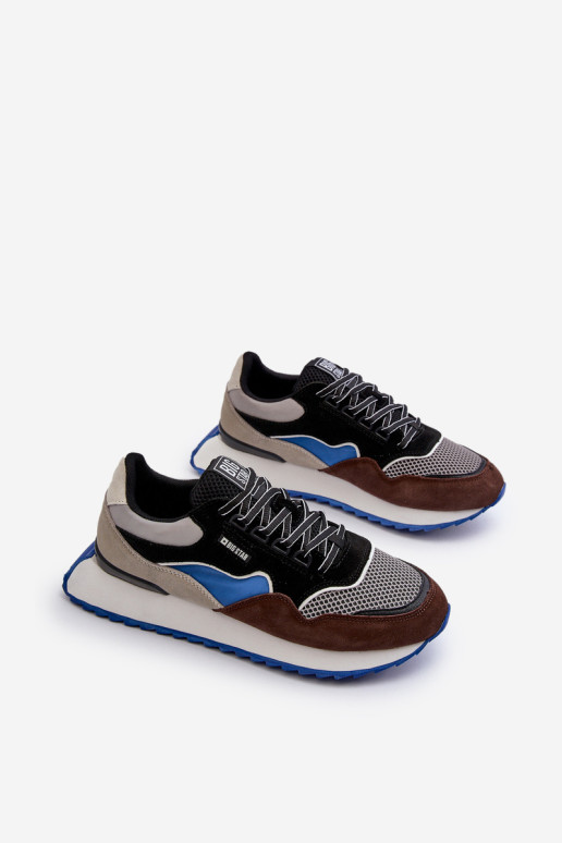 Vyriški sportbačiai Big Star NN174322 Memory Foam System ruda-juoda