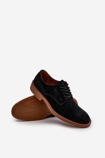 Zomšiniai vyriški batai Big Star NN174212 Juodi