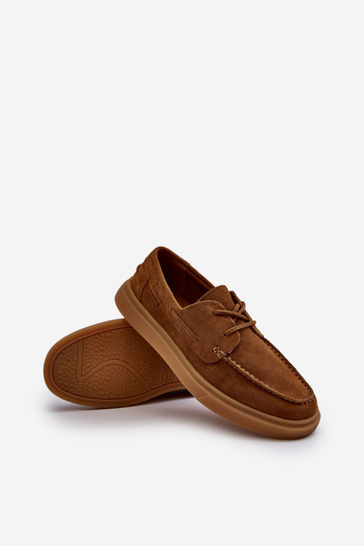 Zomšiniai vyriški Brogues Mocasins Big Star NN174198 Camel