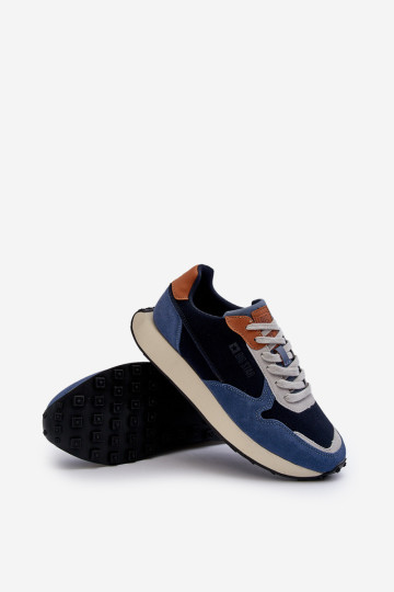 Vyriški sportbačiai su atminties putų sistema Big Star NN174356 tamsiai mėlyni