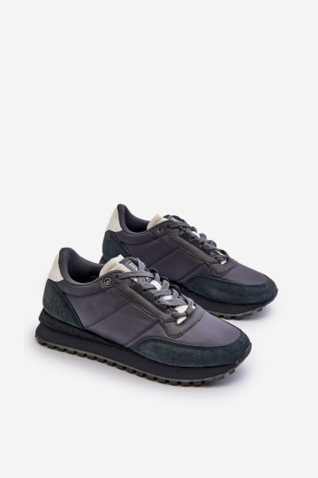 Vyriški sportbačiai su atminties putų sistema Big Star NN174326 tamsiai mėlyni