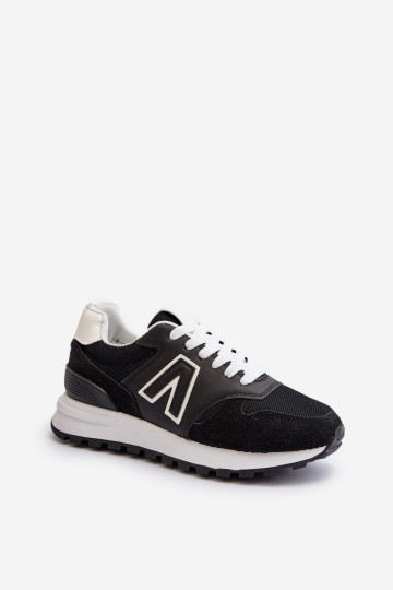 Moteriški sportbačiai, sportiniai bateliai, juodi margučiai 2