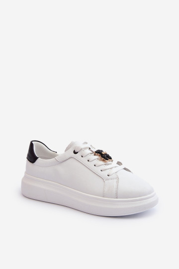 Moteriški odiniai sportbačiai su meškiuku, balta Mirven 2