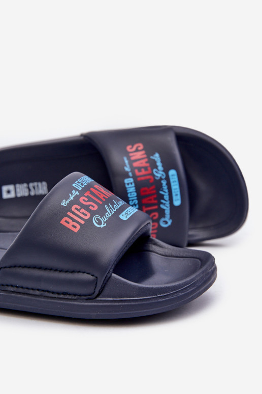 Big Star vaikiškos putplasčio šlepetės NN374516 tamsiai mėlynos spalvos