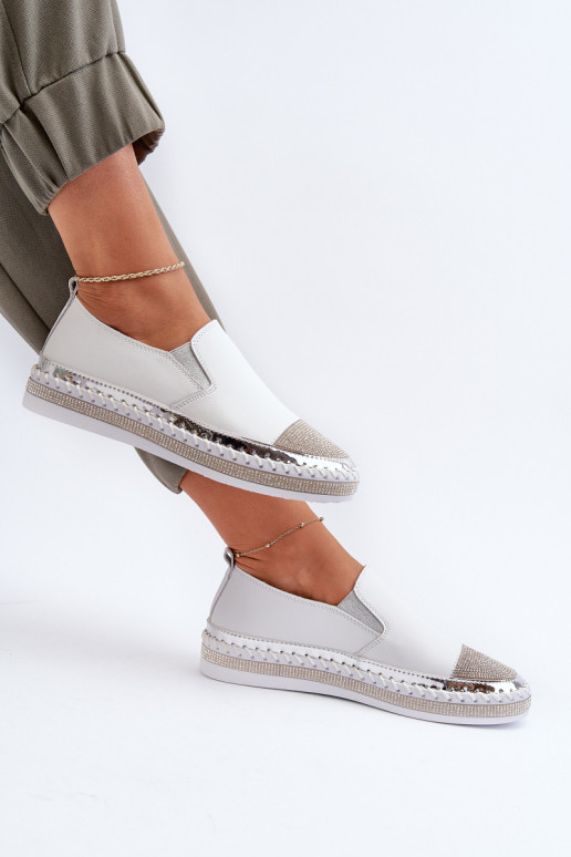 Moteriški odiniai batai ant platformos White D&A LR370