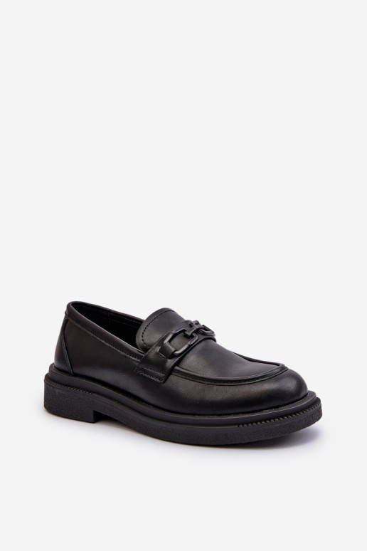 Moteriški odiniai mokasinai Black Keelana