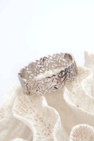 Moteriška sidabrinė nerūdijančio plieno apyrankė 2